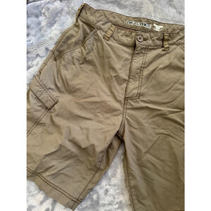 Realtree Men’s Brown Nylon Cargo Shorts Waist Size 32